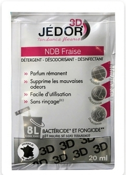 HYDRACHIM Dosettes détergent surodorant 3D FRAISE 20ml - JEDOR